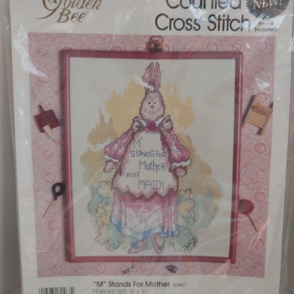 Golden Bee Counted Cross Stitch